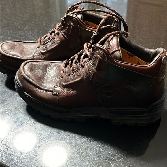 Timberland Brown Leather Men\'s Shoes size 8 wide main image 6